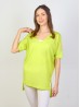 Breathable V Neck High-Low Short Sleeved Loose Top ( GET FREE NE065-216GRN)